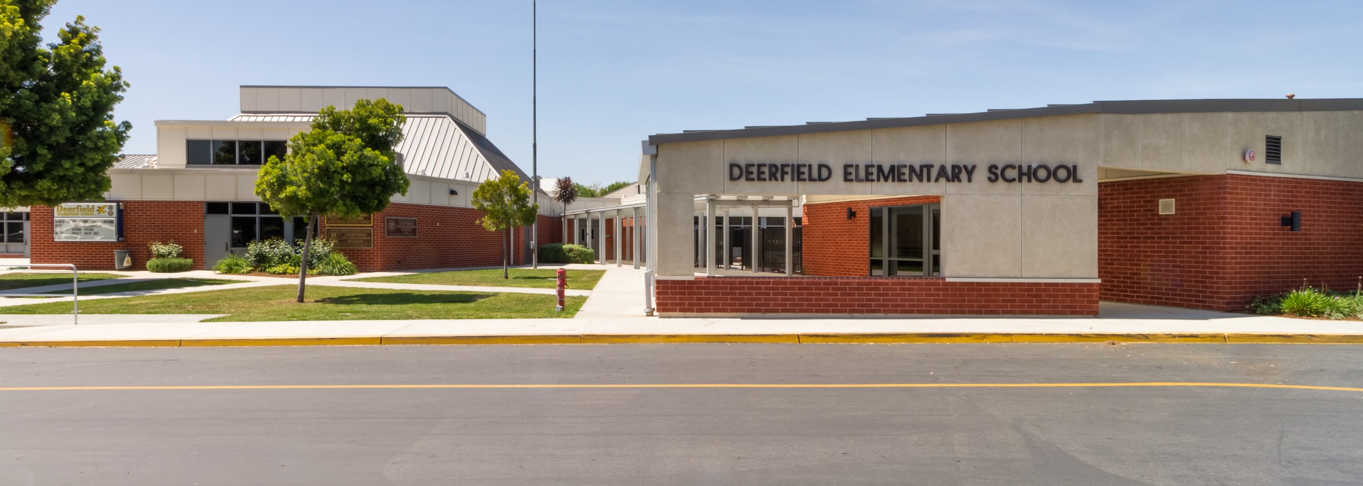 front of Deerfield school