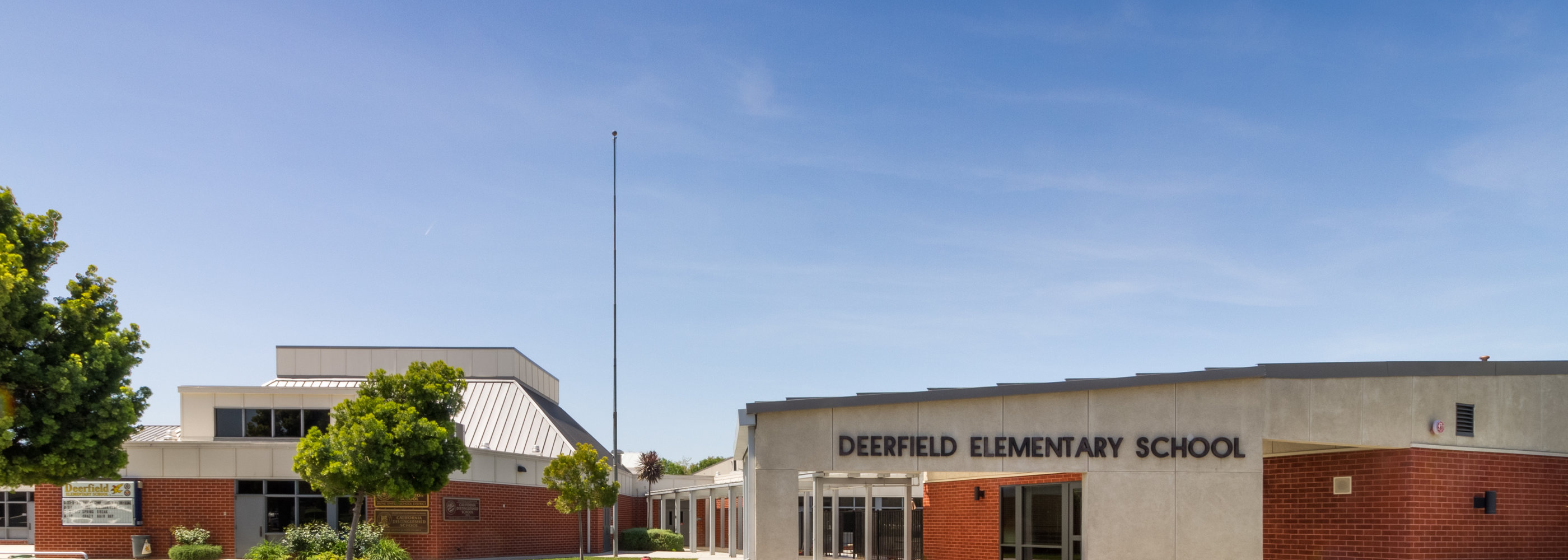 front of Deerfield school